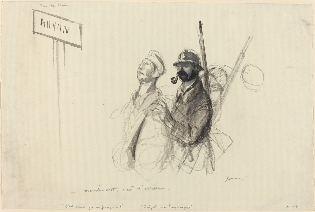 Nad Renem. - Teraz to plecy. autorstwa Jean Louis Forain