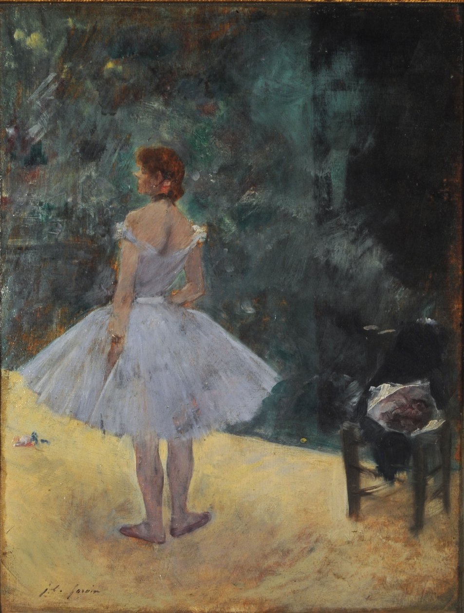 Balerina (olej na panelu) autorstwa Jean Louis Forain