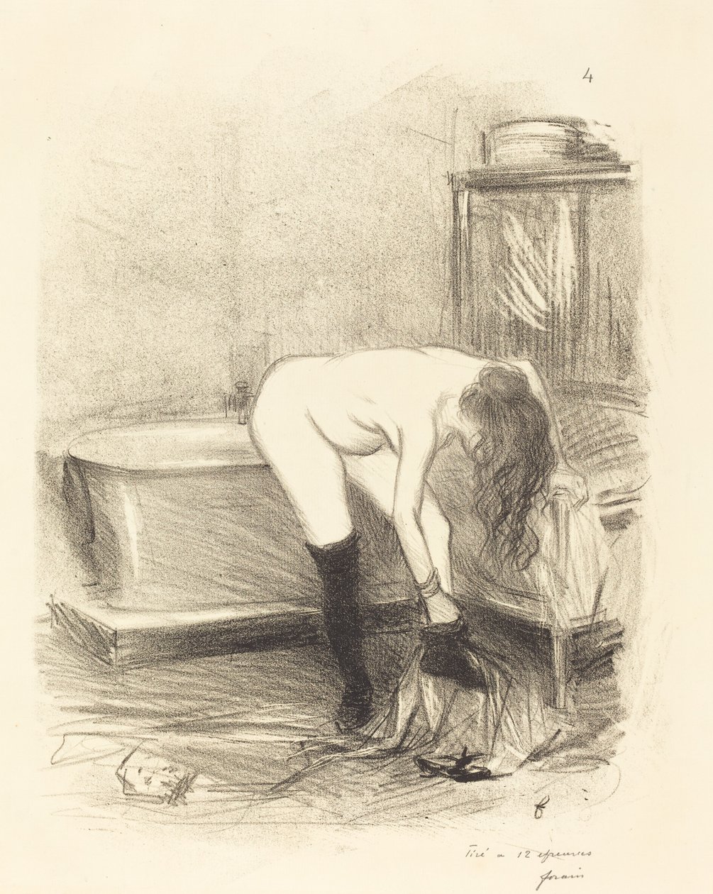 Wanna (płyta pionowa) autorstwa Jean Louis Forain