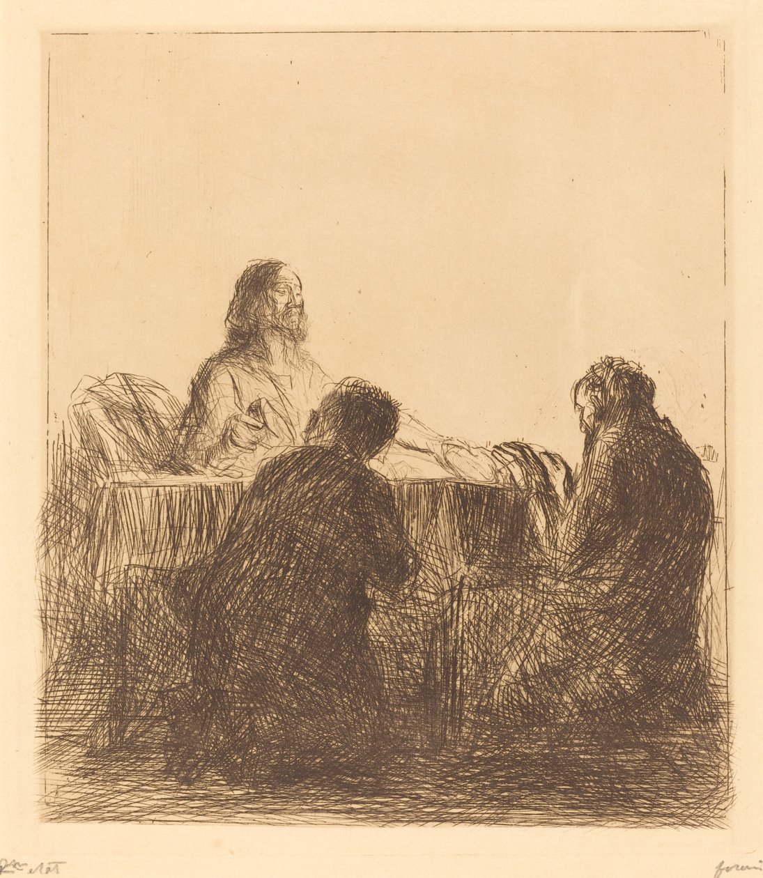 Łamanie chleba autorstwa Jean Louis Forain