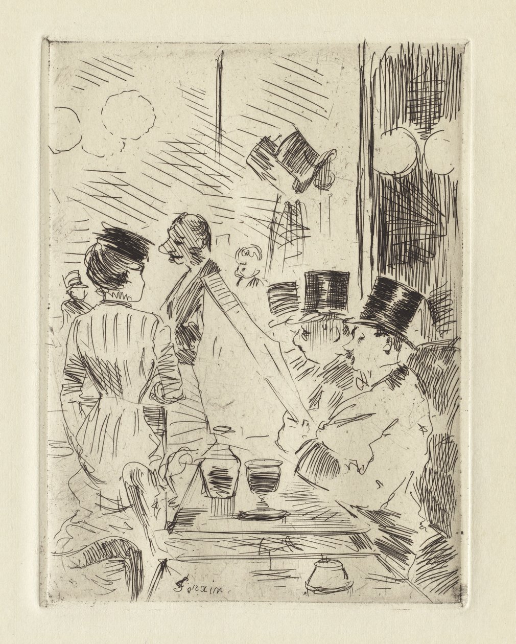 Kawiarnia Nowych Aten autorstwa Jean Louis Forain