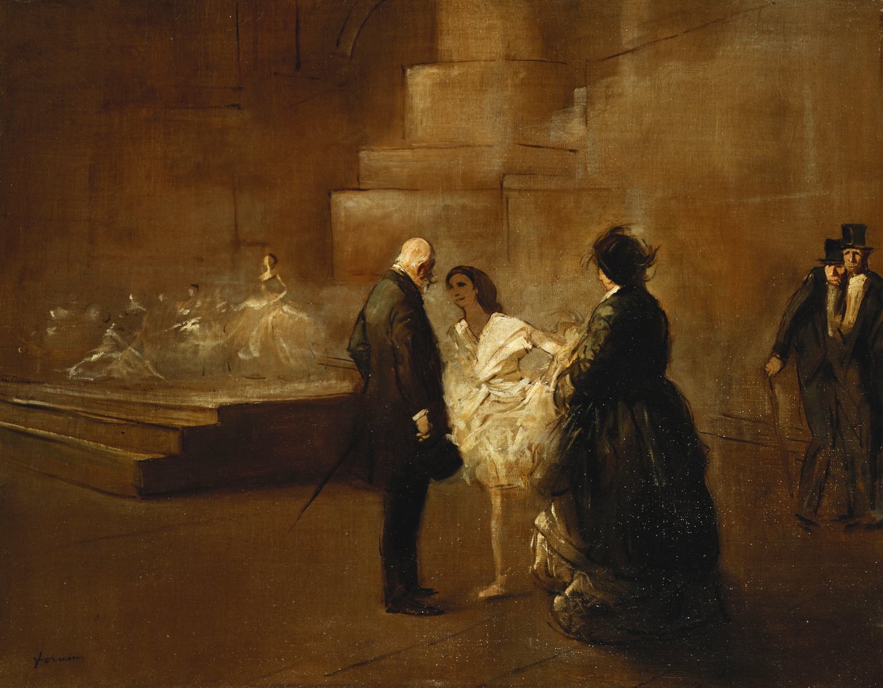 Lekcja tańca; Lekcja tańca, autorstwa Jean Louis Forain