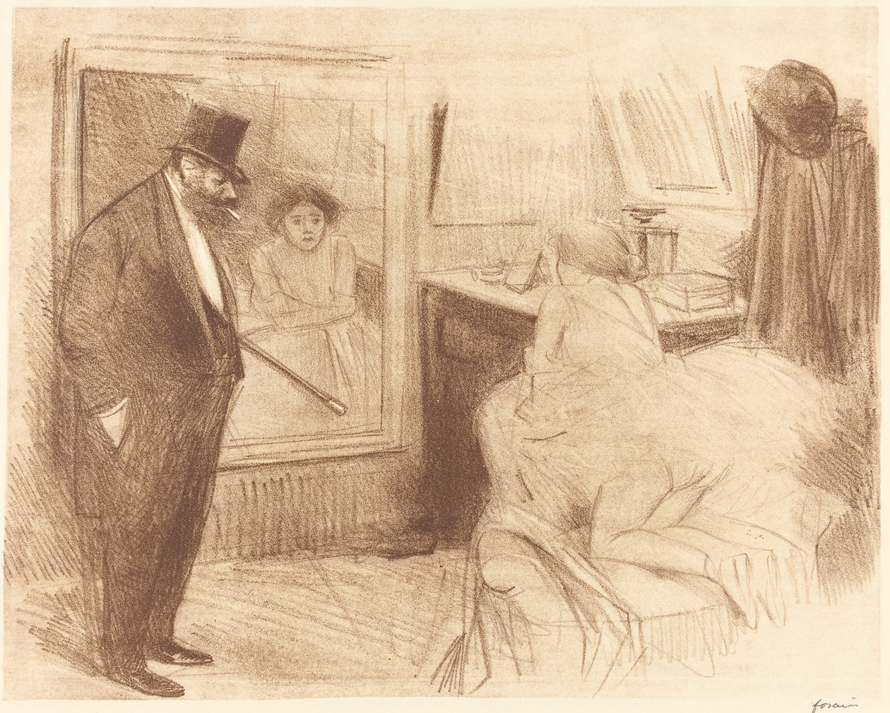 Garderoba tancerza (druga płyta) autorstwa Jean Louis Forain