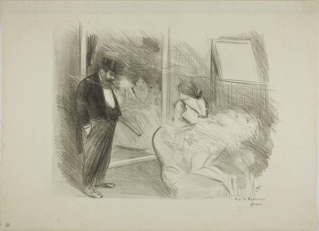 Garderoba tancerza, pierwsza płyta autorstwa Jean Louis Forain