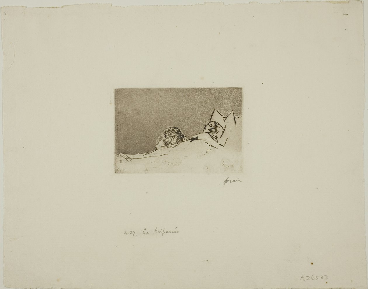 Martwa dziewczyna autorstwa Jean Louis Forain