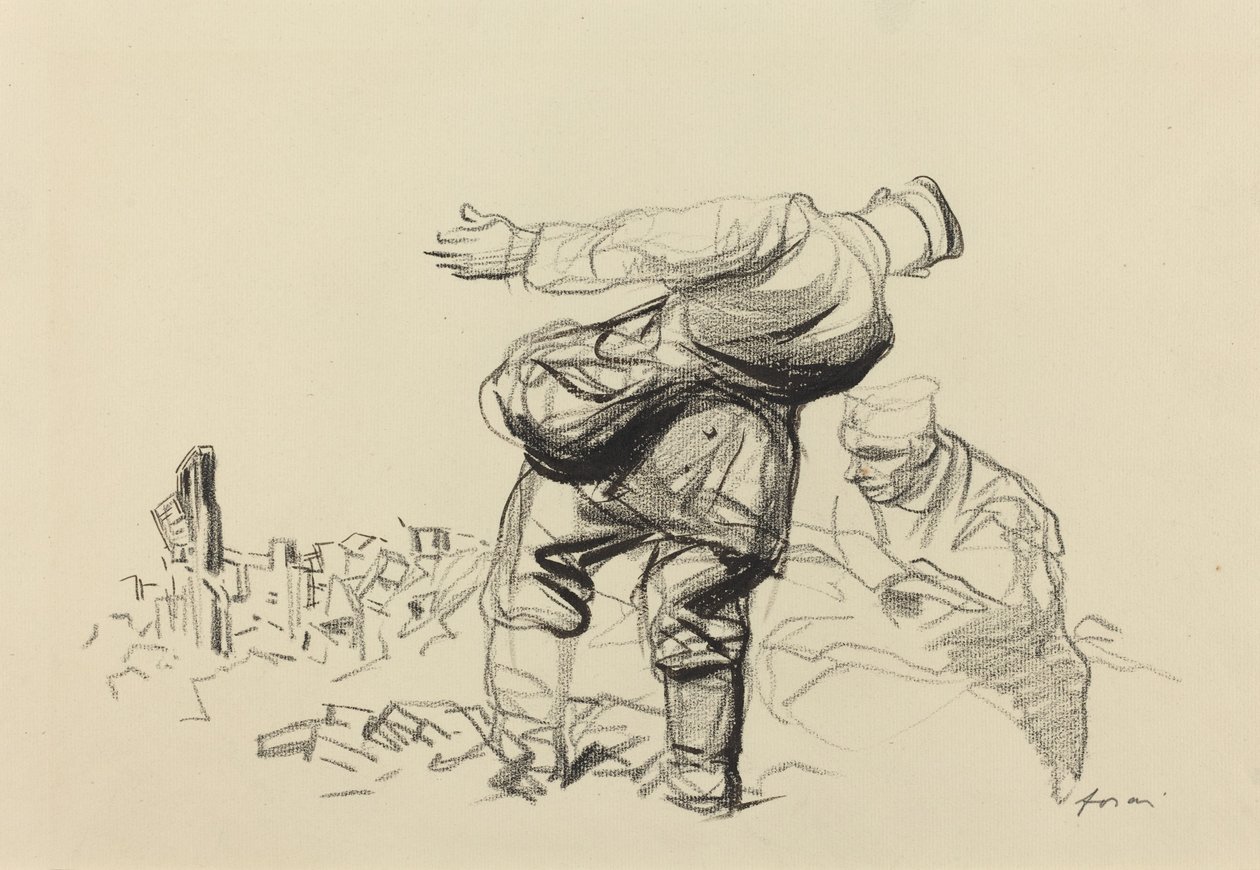 Imperium niszczy, Republika się opłaca, prawdopodobnie 1918. autorstwa Jean Louis Forain