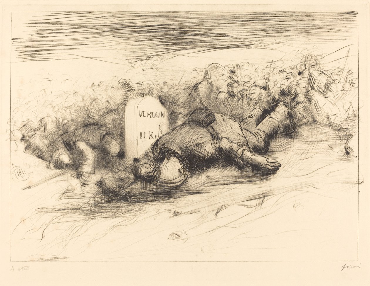 Koniec - Verdun autorstwa Jean Louis Forain