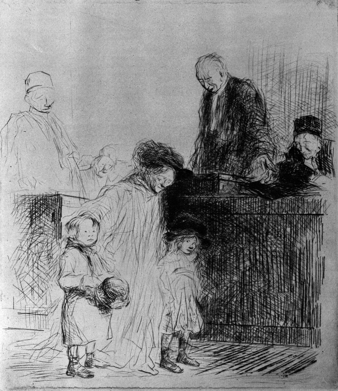 Wyjście z audiencji, 1925. autorstwa Jean Louis Forain