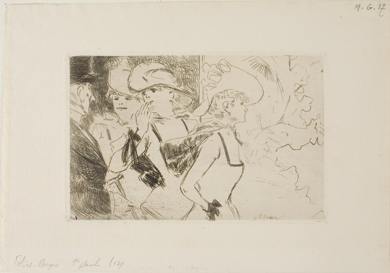 Foiles-Bergère, pierwsza płyta autorstwa Jean Louis Forain