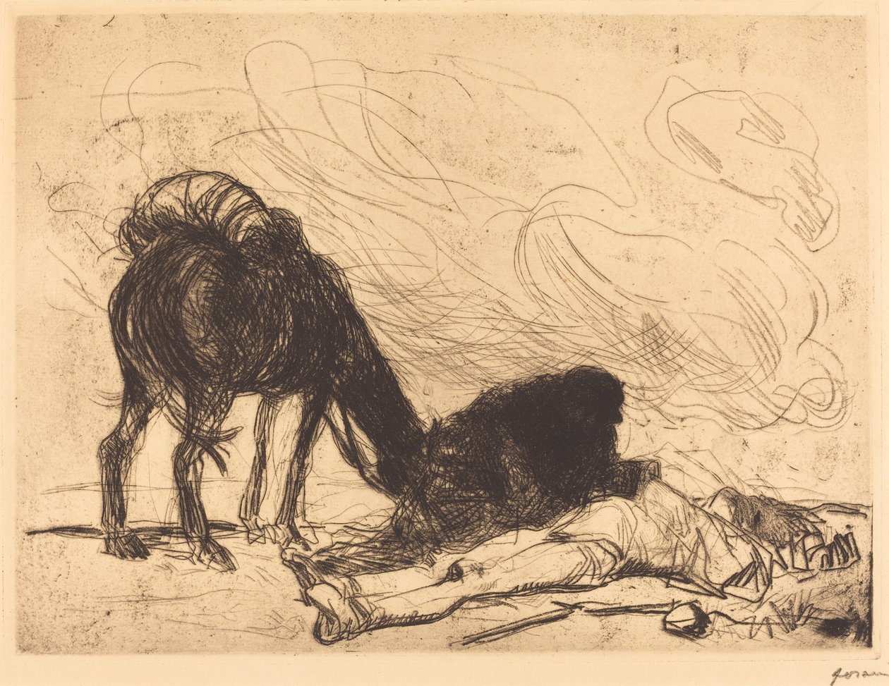 Dobry Samarytanin autorstwa Jean Louis Forain