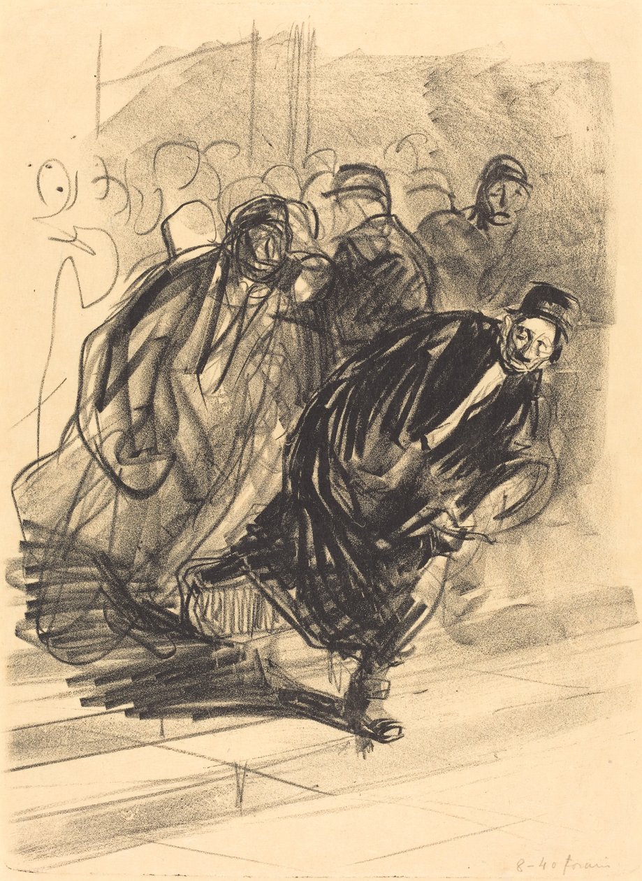 Ścigany prawnik autorstwa Jean Louis Forain
