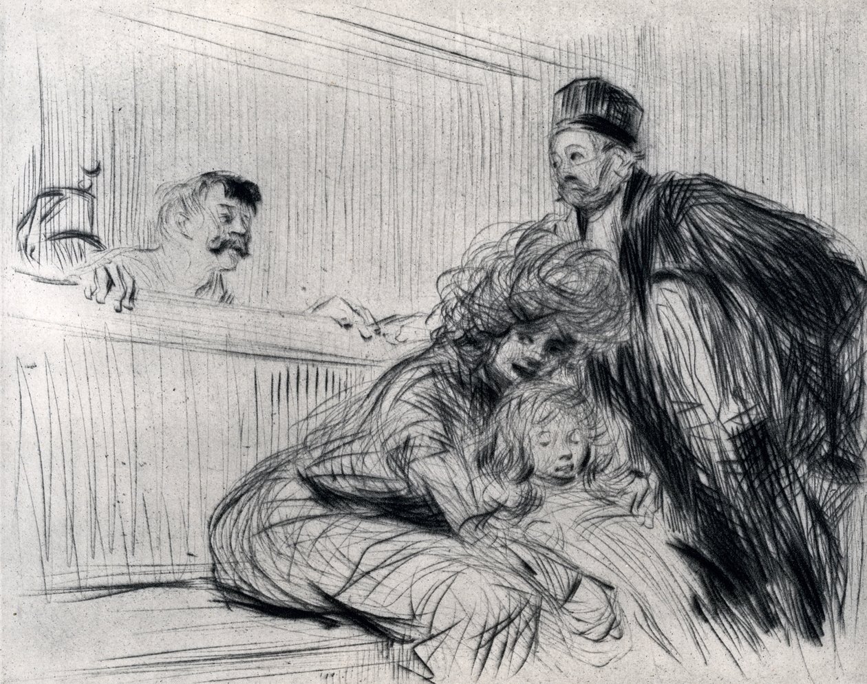 Prawnik rozmawiający z Prevenu, 1925. autorstwa Jean Louis Forain