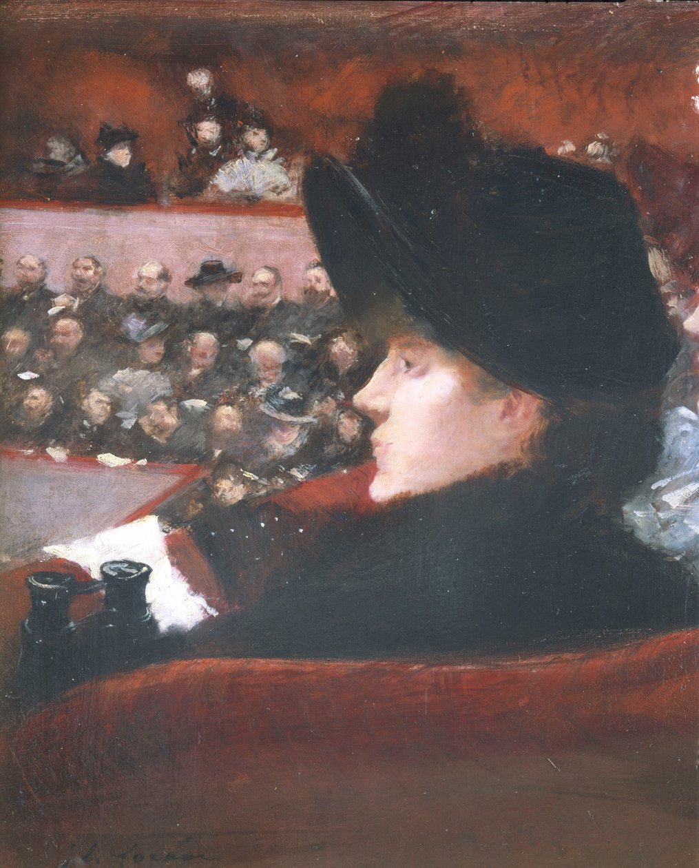 Loża, ok. 1880 r. (olej na płótnie) autorstwa Jean Louis Forain