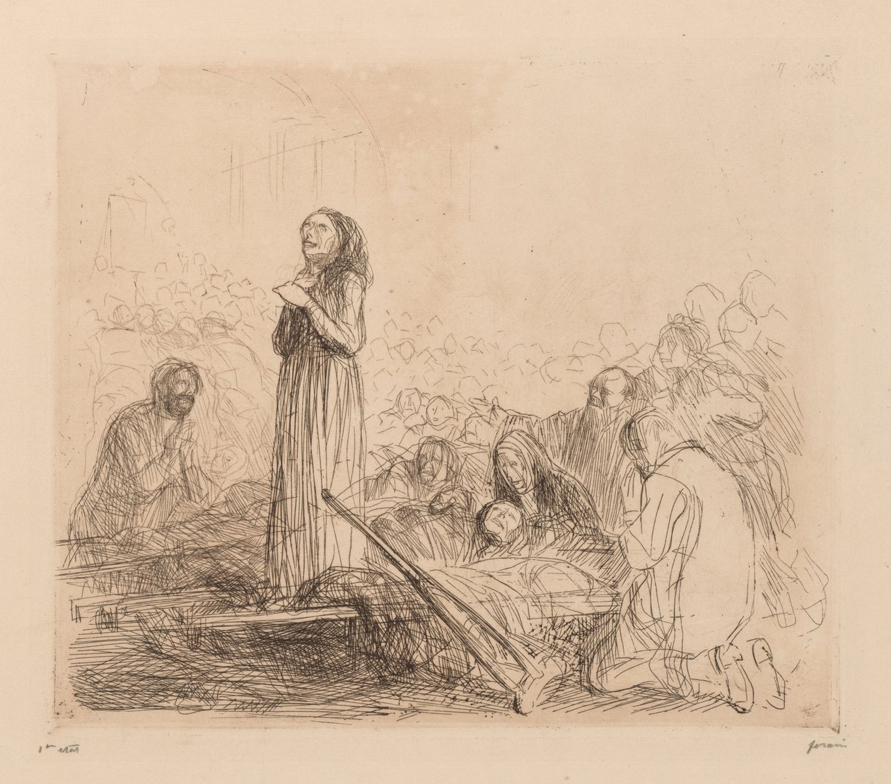 Cud w Lourdes autorstwa Jean Louis Forain