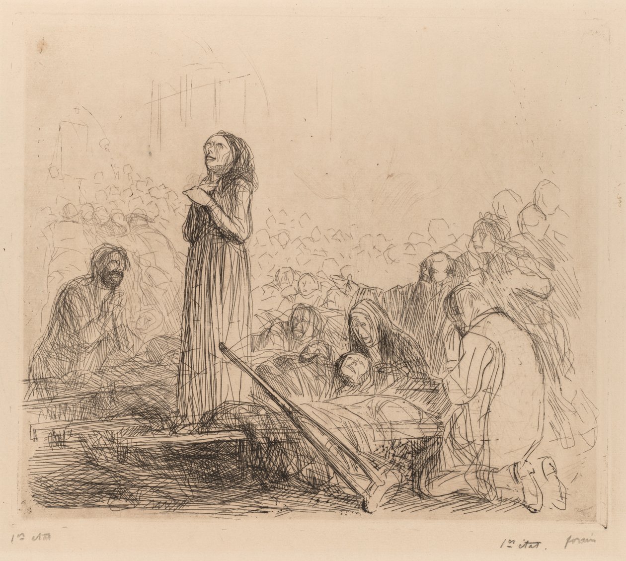 Cud przed Najświętszym Sakramentem autorstwa Jean Louis Forain