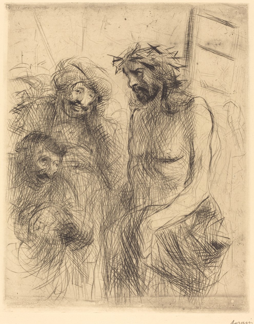 Naśmiewanie się z Chrystusa autorstwa Jean Louis Forain