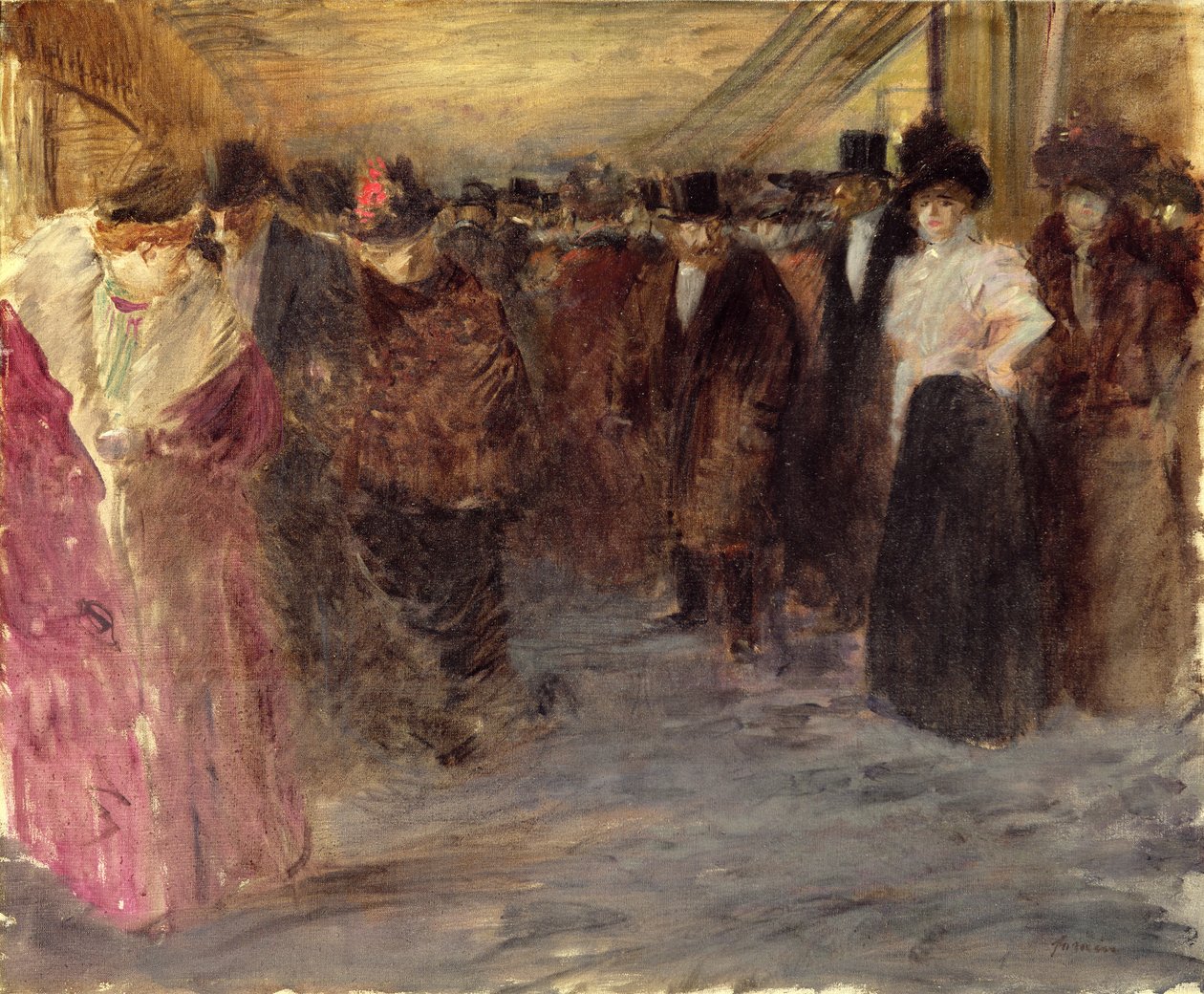 Sala Muzyczna, ok.1890 autorstwa Jean Louis Forain