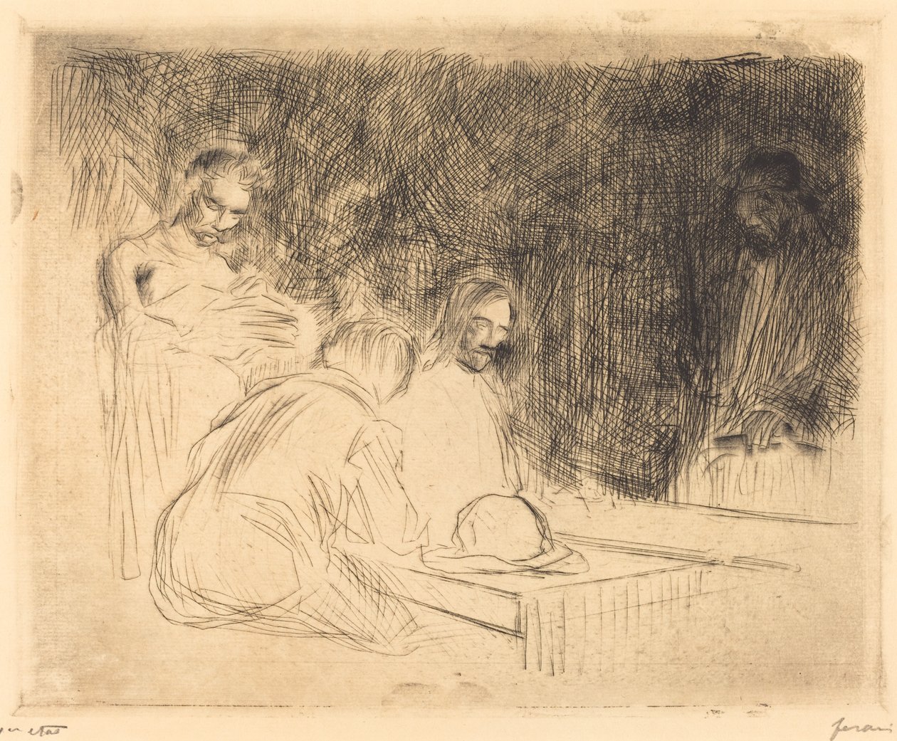Wieczerza w Emaus (trzecia płyta) autorstwa Jean Louis Forain