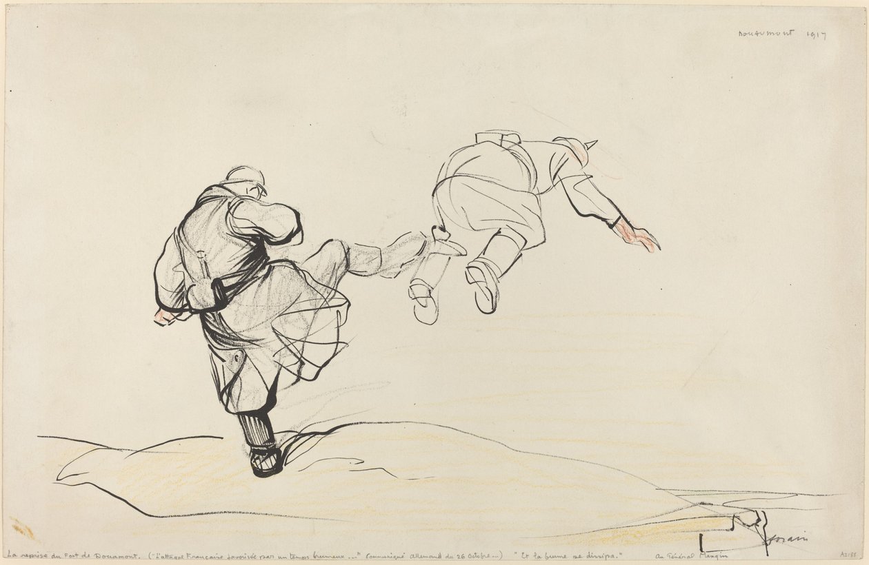 Zdobycie Fort Douaumont autorstwa Jean Louis Forain