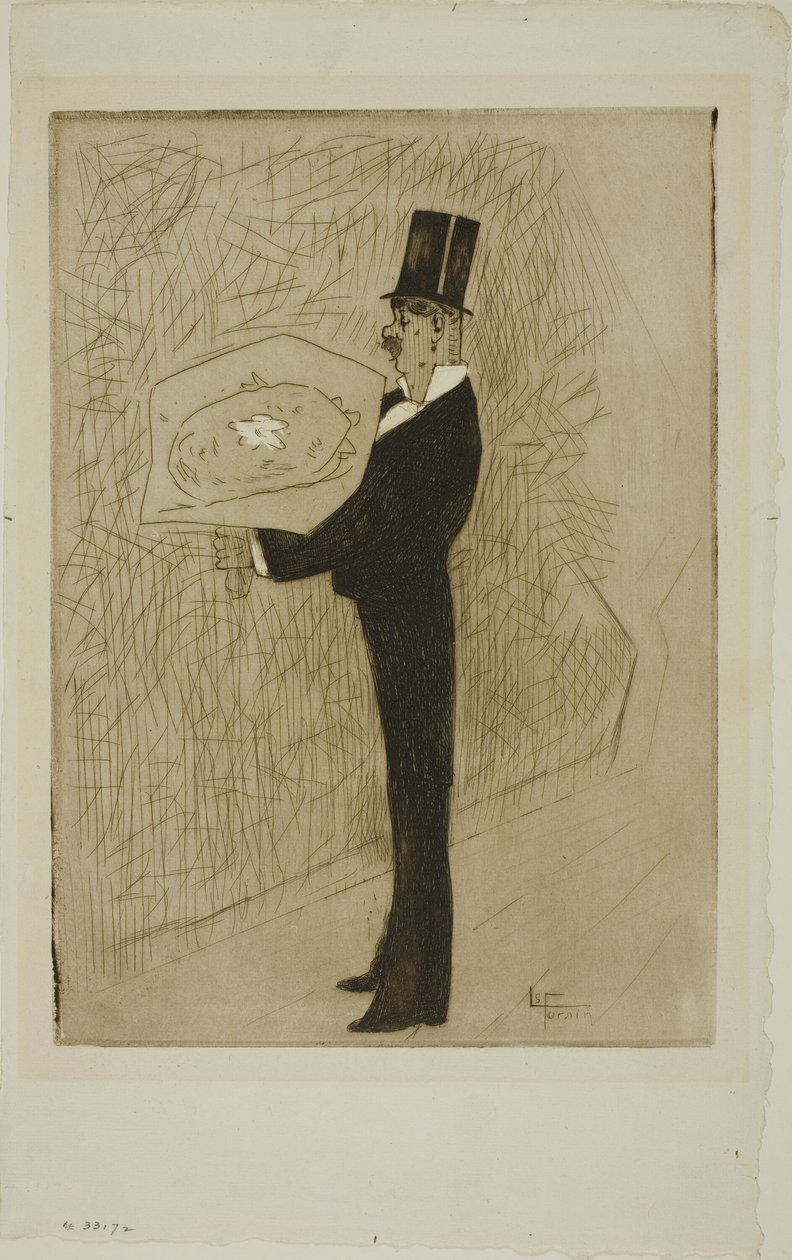 Toff z bukietem autorstwa Jean Louis Forain