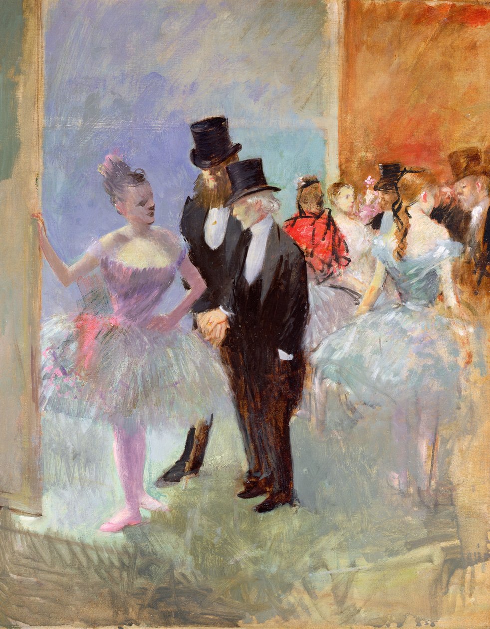 Skrzydła Opery (w foyer) ok. 1887 r. autorstwa Jean Louis Forain