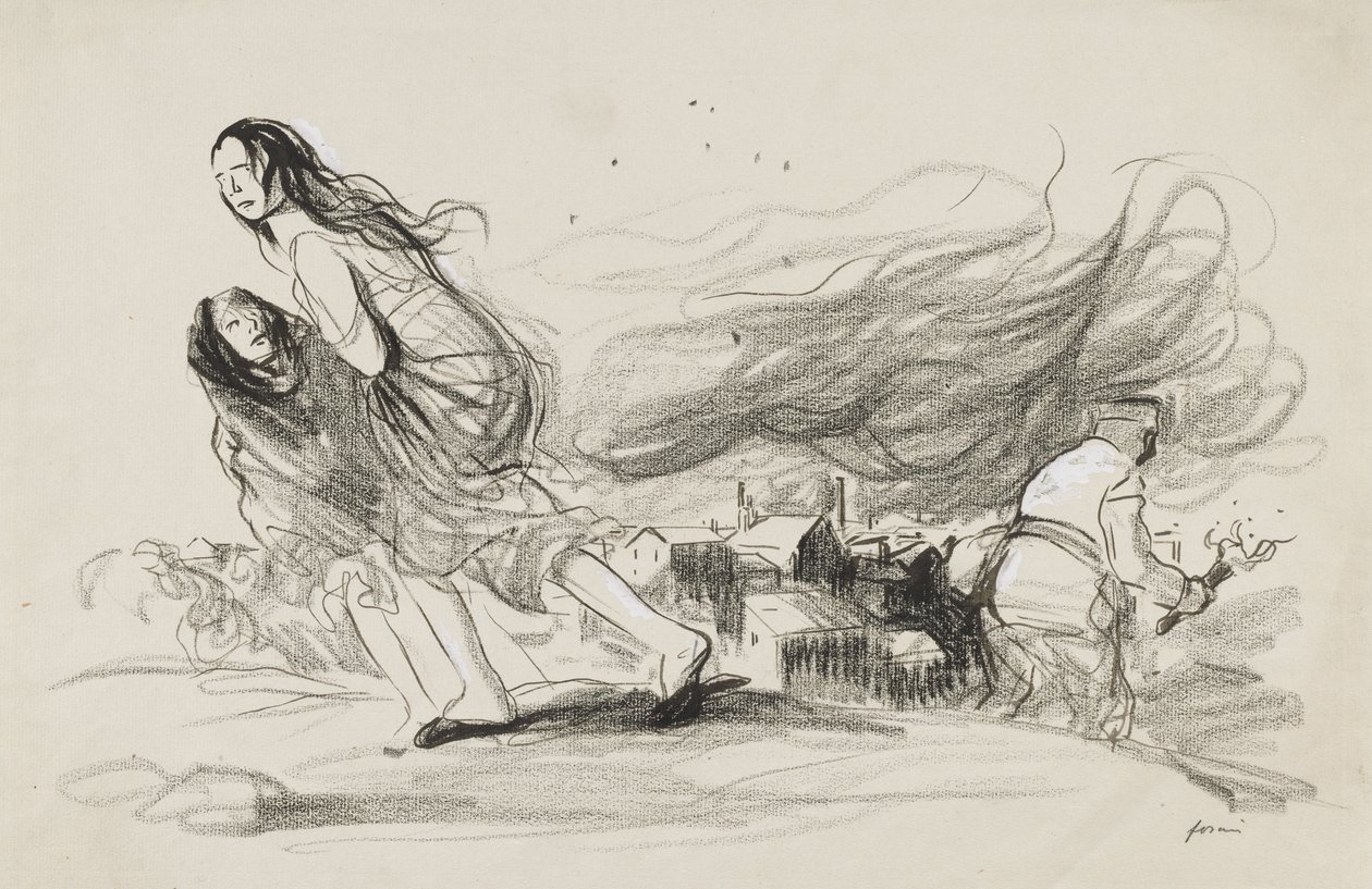 „Oni palą wszystko – muszą się wycofać” autorstwa Jean Louis Forain