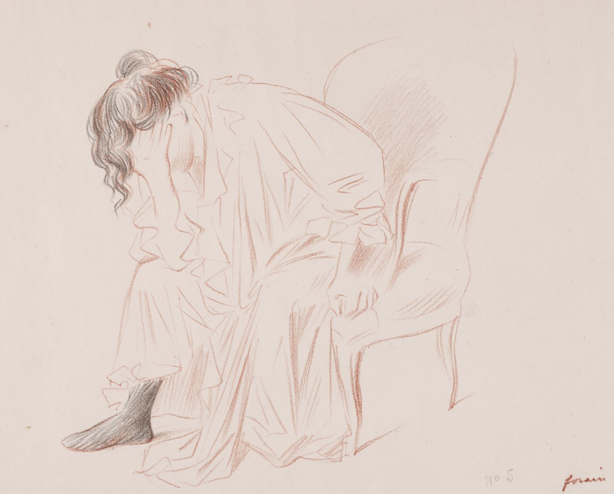 Kobieta siedząca autorstwa Jean Louis Forain