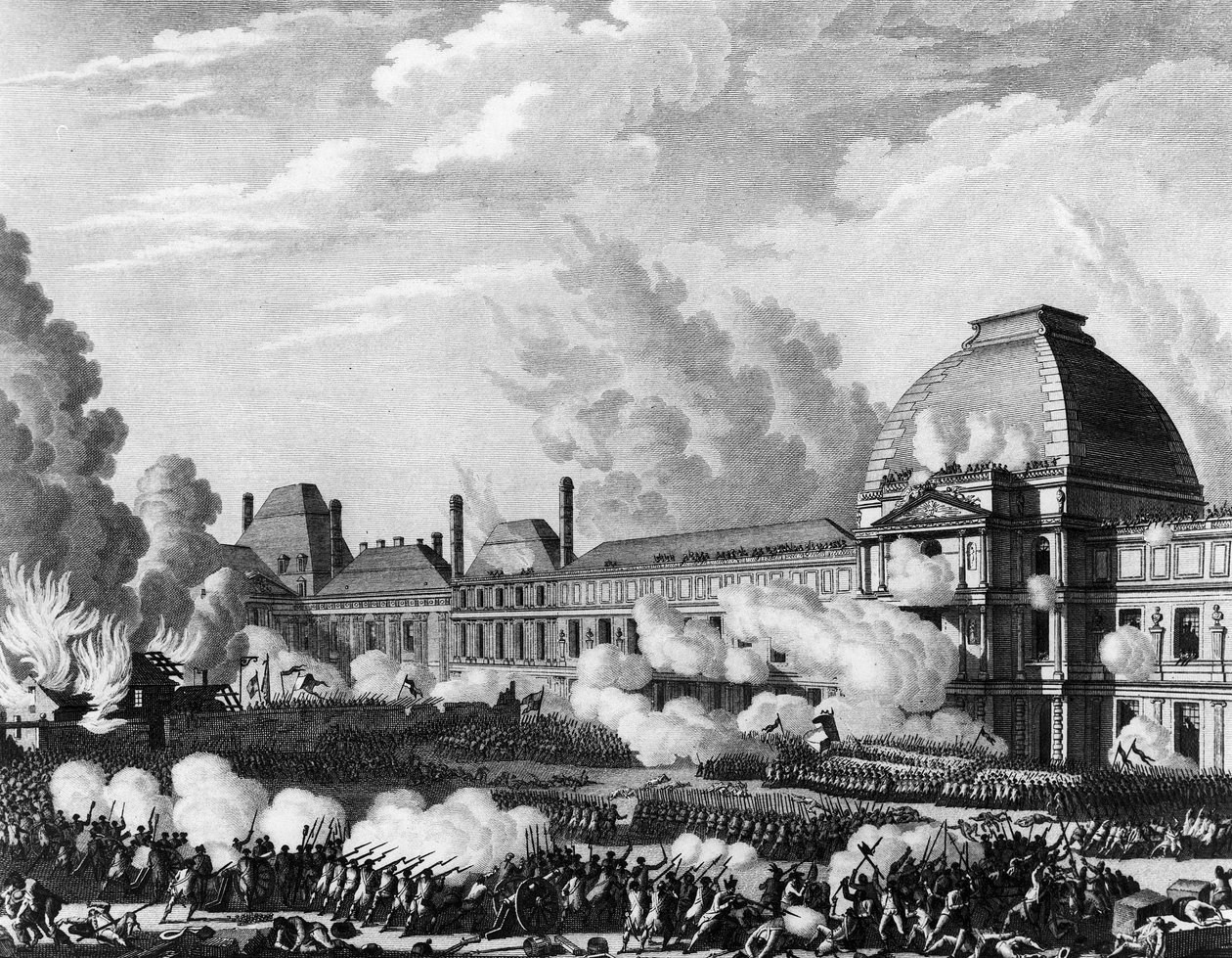 Rewolucja Francuska: 10 sierpnia autorstwa Jean Louis II (after) Prieur