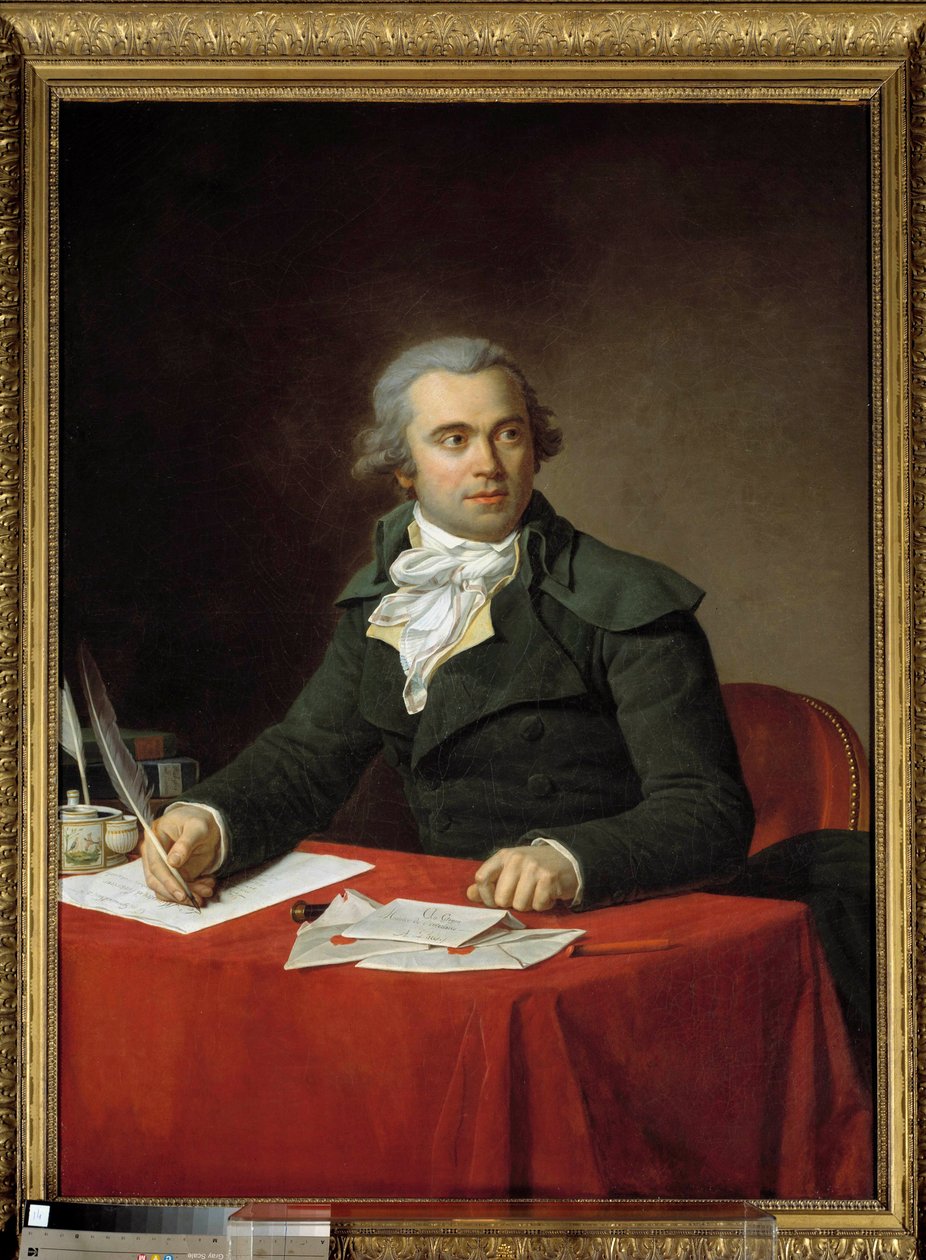 Portret ministra spraw wewnętrznych Jules Francois Pare (1755-1819) od 1793 do 1794 Obraz Jean Louis Laneuville (1748-1826) 1793 Paryż, Musee Carnavalet autorstwa Jean Louis Laneuville
