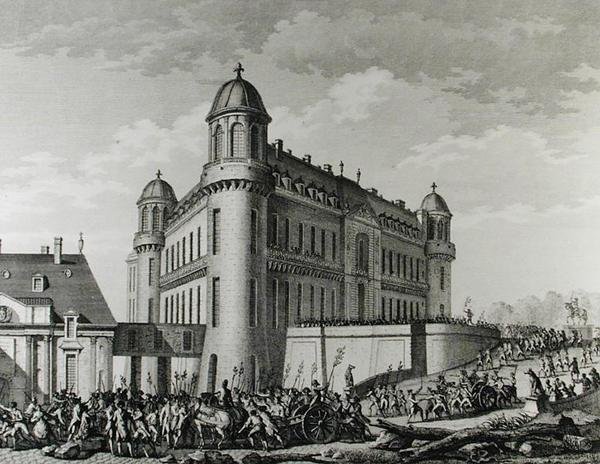 Armaty wywiezione z Chantilly do Paryża, 9 sierpnia 1789 autorstwa Jean Louis Prieur