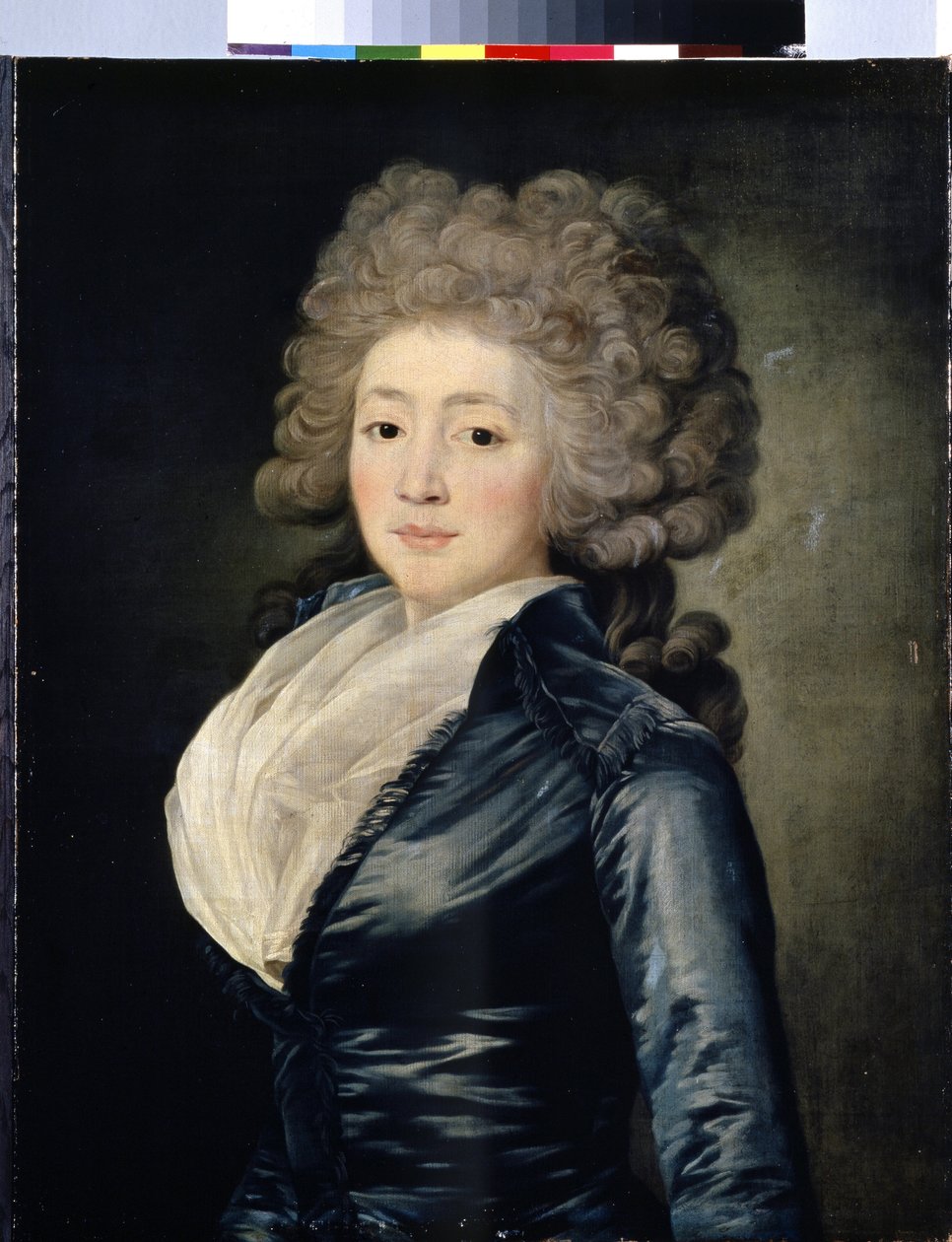 Portret Olgi Zherebtsovej (Portret Olgi Zherebtsovej). Olga Zherebtsova, z domu Zubova, znana również jako Madame Gerebtzoff (1755-1849). Obraz Jean Louis Voille (1744-po 1803). Olej na płótnie, 73,5 x 58 cm, II poł. XVIII w. sztuka autorstwa Jean Louis Voille