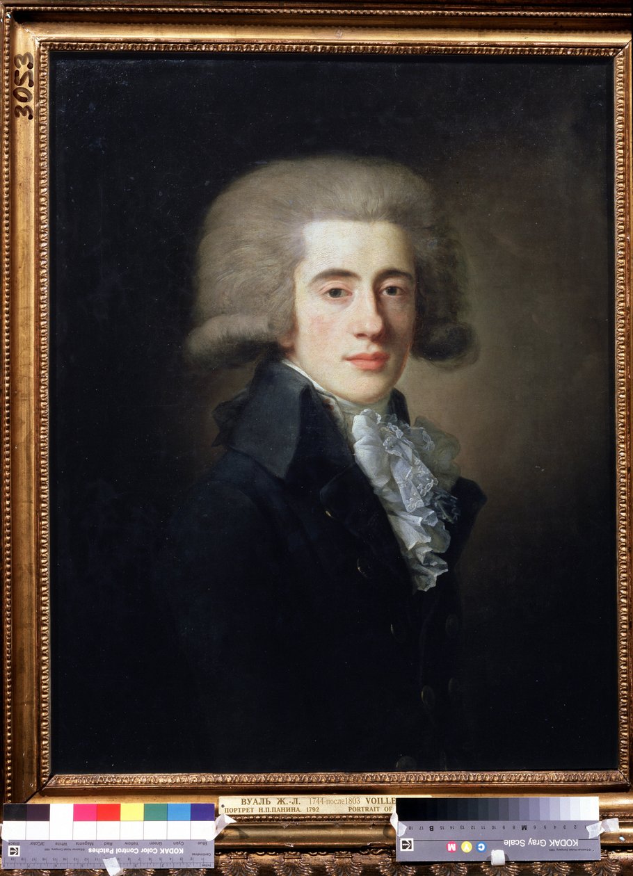 Portret wicekanclerza Rosji Nikity Panina (1770-1837) (Portret wicekanclerza Nikity Panina). Obraz Jean Louis Voille (1744 po 1803). Olej na płótnie, 73,1 x 57 cm autorstwa Jean Louis Voille