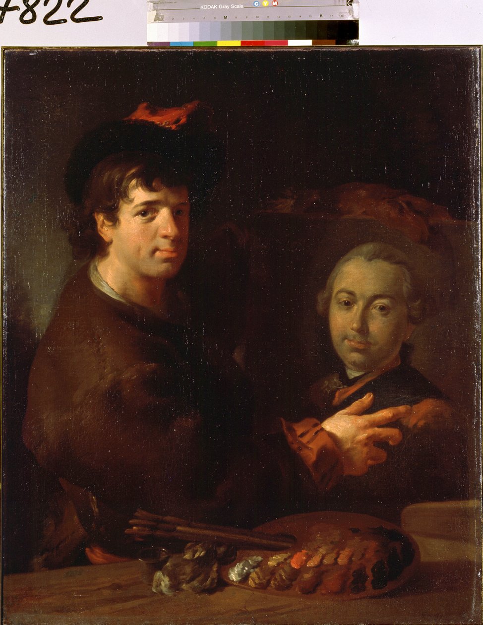 Autoportret. Obraz Jean Louis de Velly (1730-1809). Olej na płótnie, 96 x 80 cm XVIII-wieczna sztuka francuska. Muzeum Ermitażu w Sankt Petersburgu. autorstwa Jean Louis de Velly