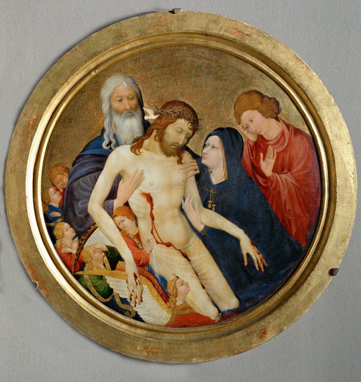 Duża Pieta, ok. 1400 r. (obraz na drewnie) autorstwa Jean Malouel or Maelwael