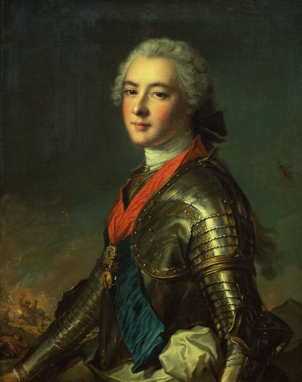 Portret Louisa Jean Marie de Bourbon, księcia Penthievre (olej na płótnie) autorstwa Jean Marc (studio of) Nattier
