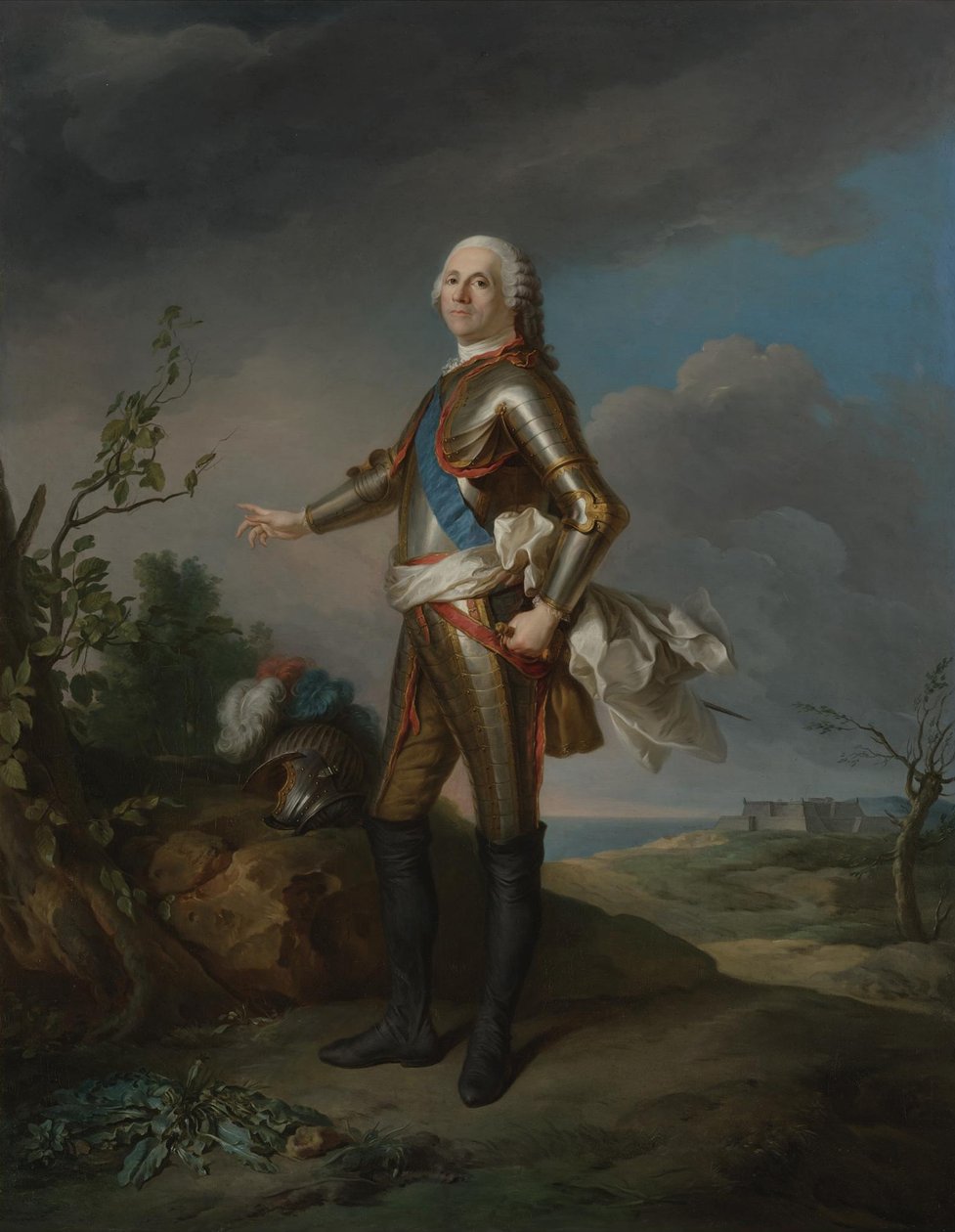 Armand de Vignerot du Plessis 1696-1788, książę Richelieu, marszałek Francji autorstwa Jean Marc Nattier