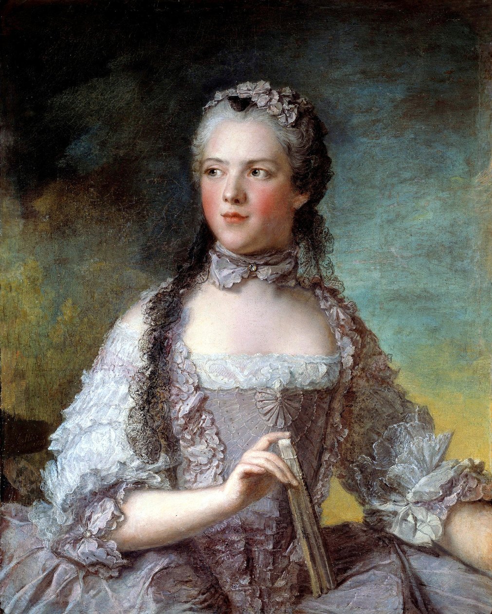 Francuski: Marie-Adélaïde de France, dite Madame Adélaïde Madame Adélaïde de France (1732-1800), córka Ludwika XV autorstwa Jean Marc Nattier
