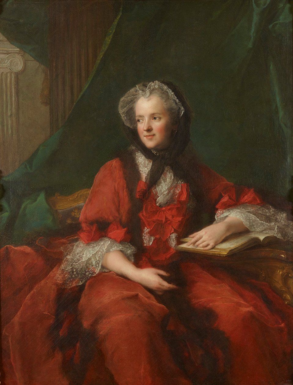 Francuski: Portrait de la Reine Marie Leczinska Portret Marii Leszczyńskiej autorstwa Jean Marc Nattier
