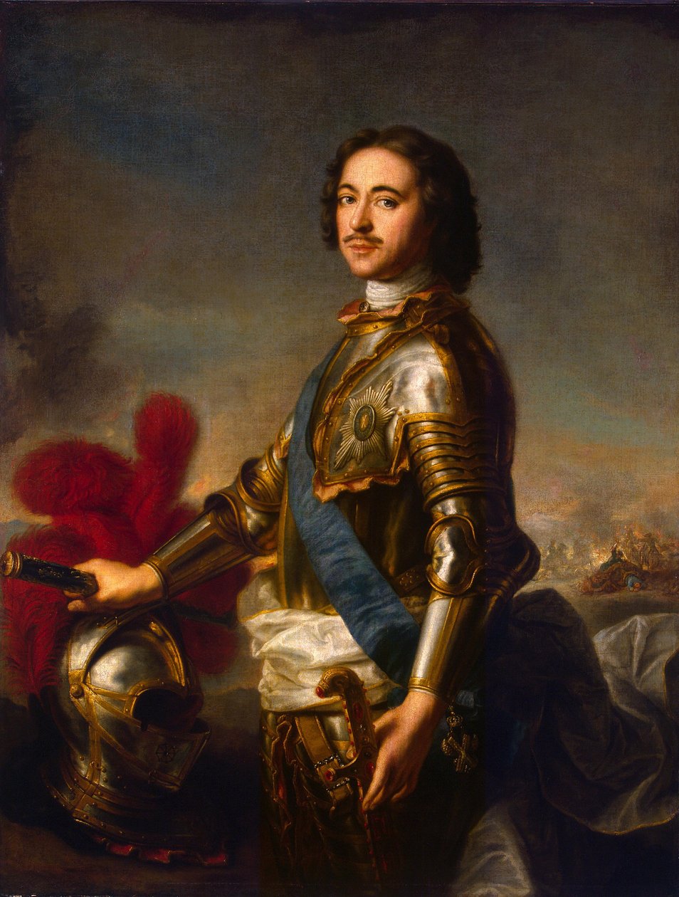 Portret Piotra I (1672-1725) autorstwa Jean Marc Nattier