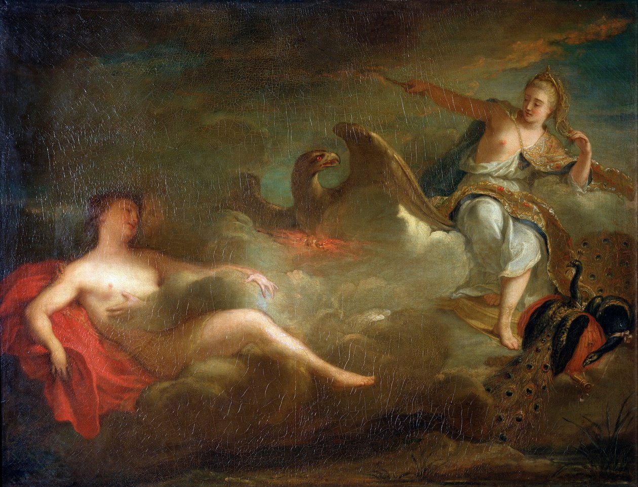 Jowisz, Juno i Io, 1710s. autorstwa Jean Marc Nattier