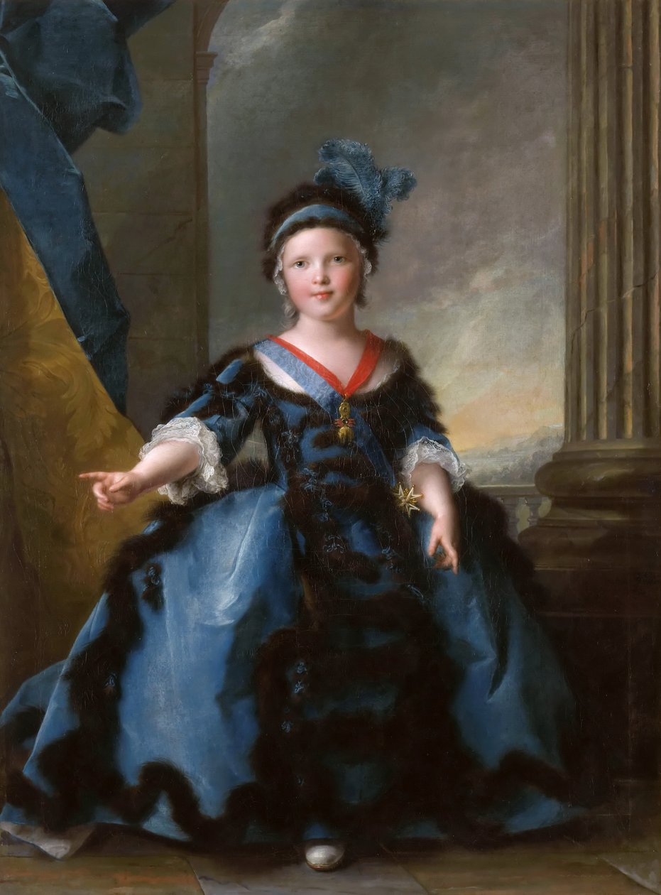 Ludwik Józef Ksawery, książę Burgundii 1751-1761 autorstwa Jean Marc Nattier