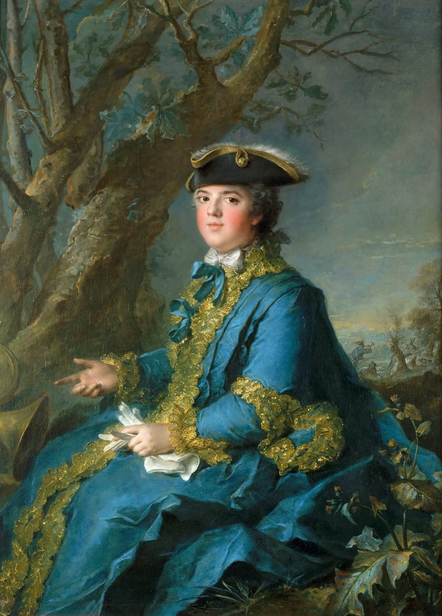 Louise Élisabeth Francji 1727-1759, księżna Parma autorstwa Jean Marc Nattier