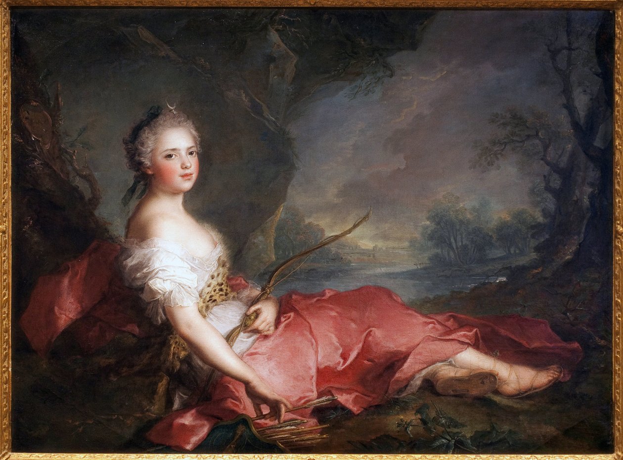 Madame Adelaide en Diane - Obraz Jean Marc (Jean-Marc) Nattier (1685-1766), olej na płótnie autorstwa Jean Marc Nattier