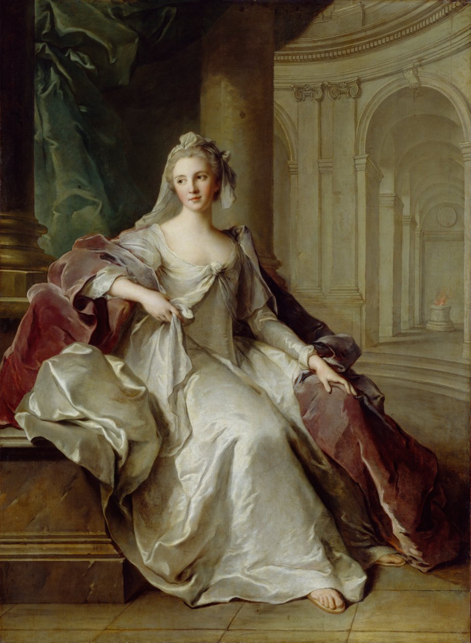 Madame Henriette de France jako Vestal Virgin, c.1749 autorstwa Jean Marc Nattier