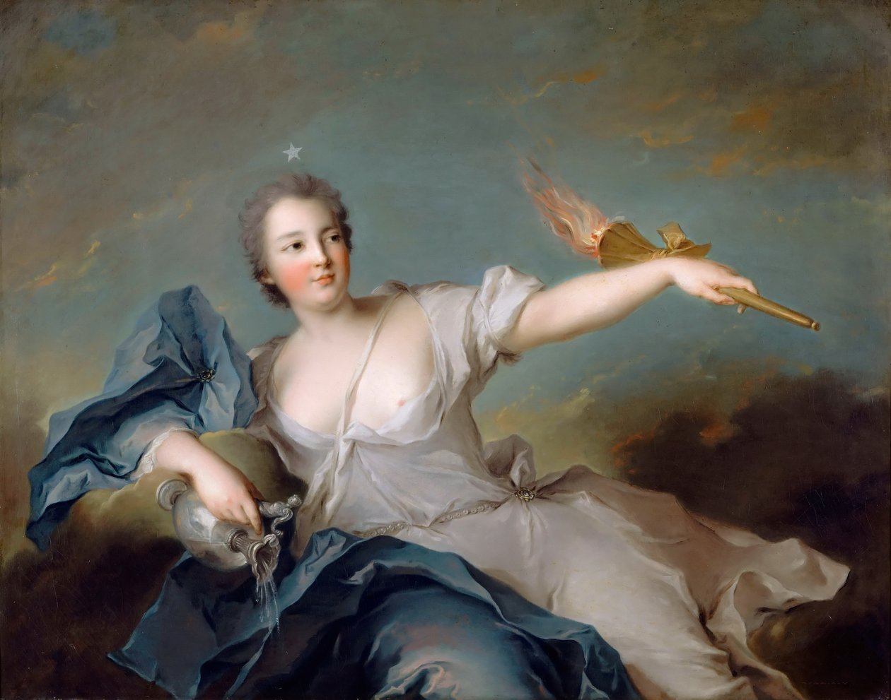 Marie-Anne de Nesle, markiza de La Tournelle, księżna Châteauroux 1717-1744 autorstwa Jean Marc Nattier