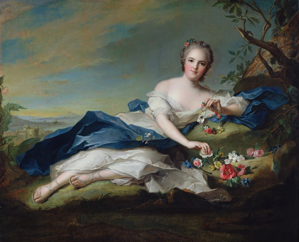 Portret Henrietty z Francji, ok. 1742 autorstwa Jean Marc Nattier