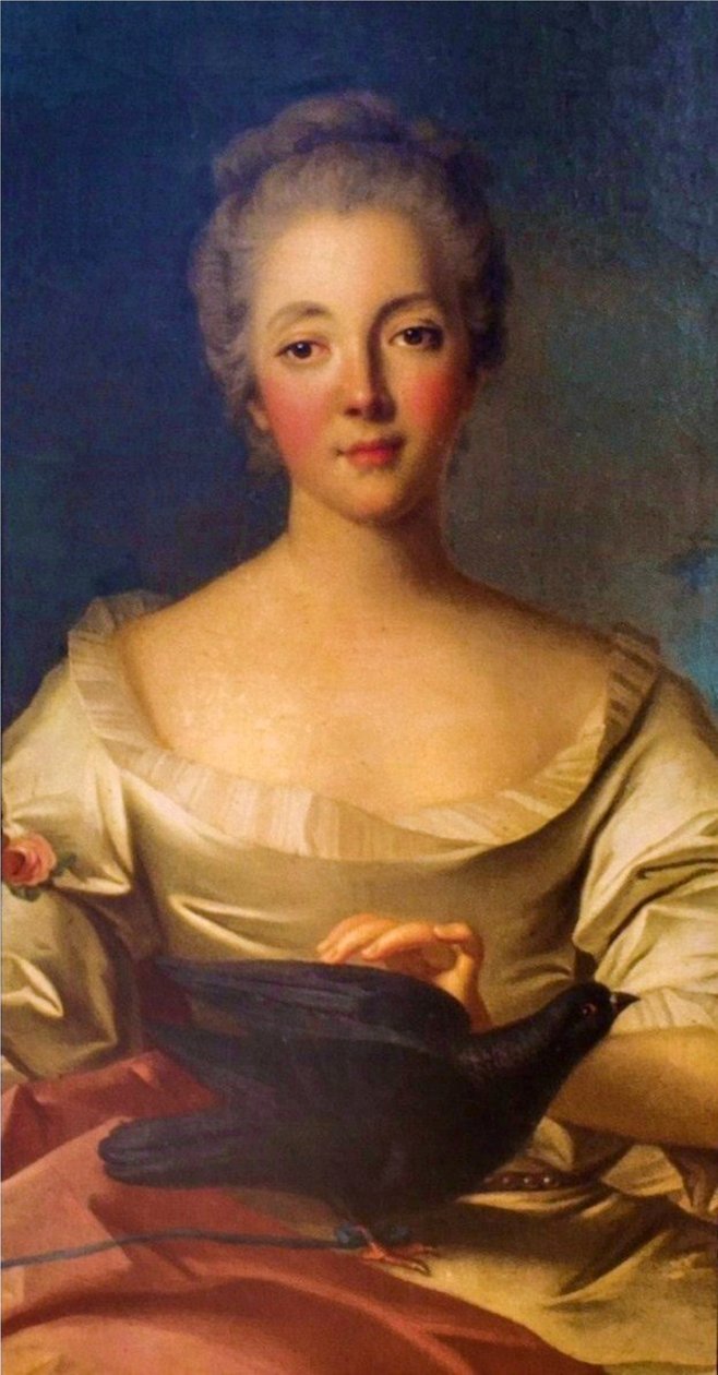 Portret Madame Louise Dupin (1706-1799). autorstwa Jean Marc Nattier