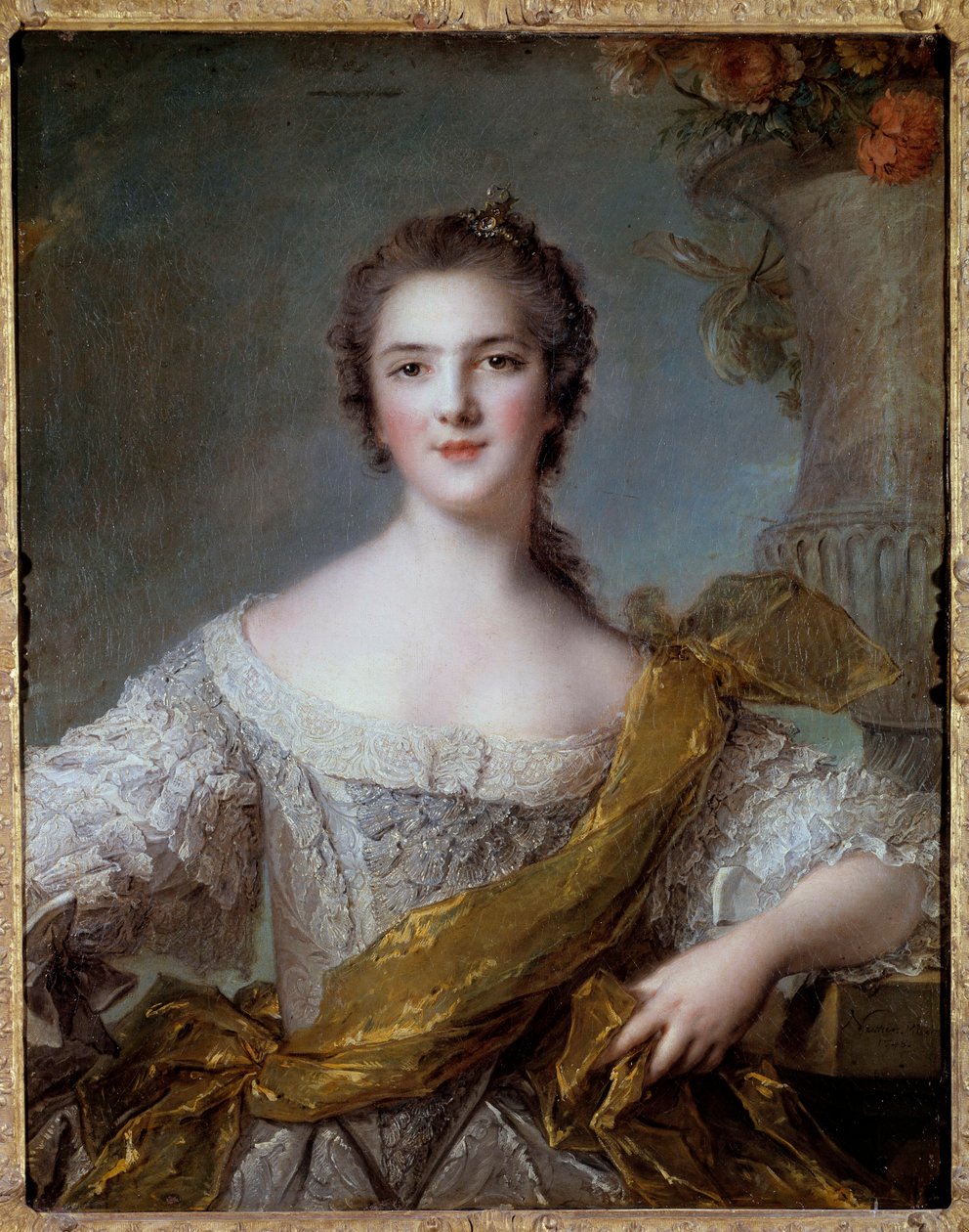 Portret Madame Victoire de France (1733-1799), córka Ludwika XV Obraz Jean Marc (Jean-Marc) Nattier (1685-1766) 1748 Słońce 0,81x0,64 m autorstwa Jean Marc Nattier