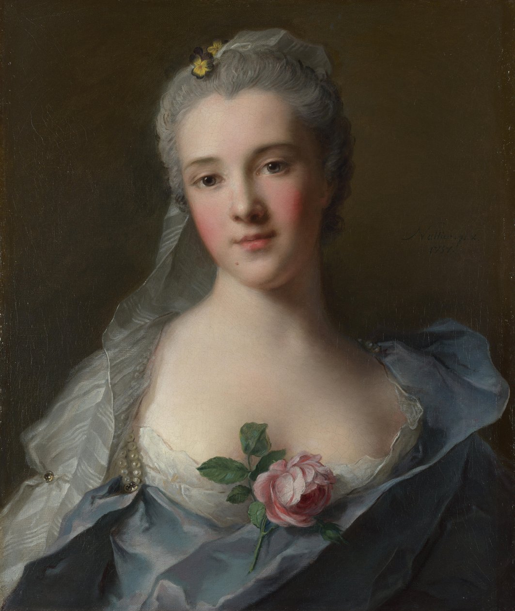 Portret Manon Balletti 17401776, 1757 autorstwa Jean Marc Nattier