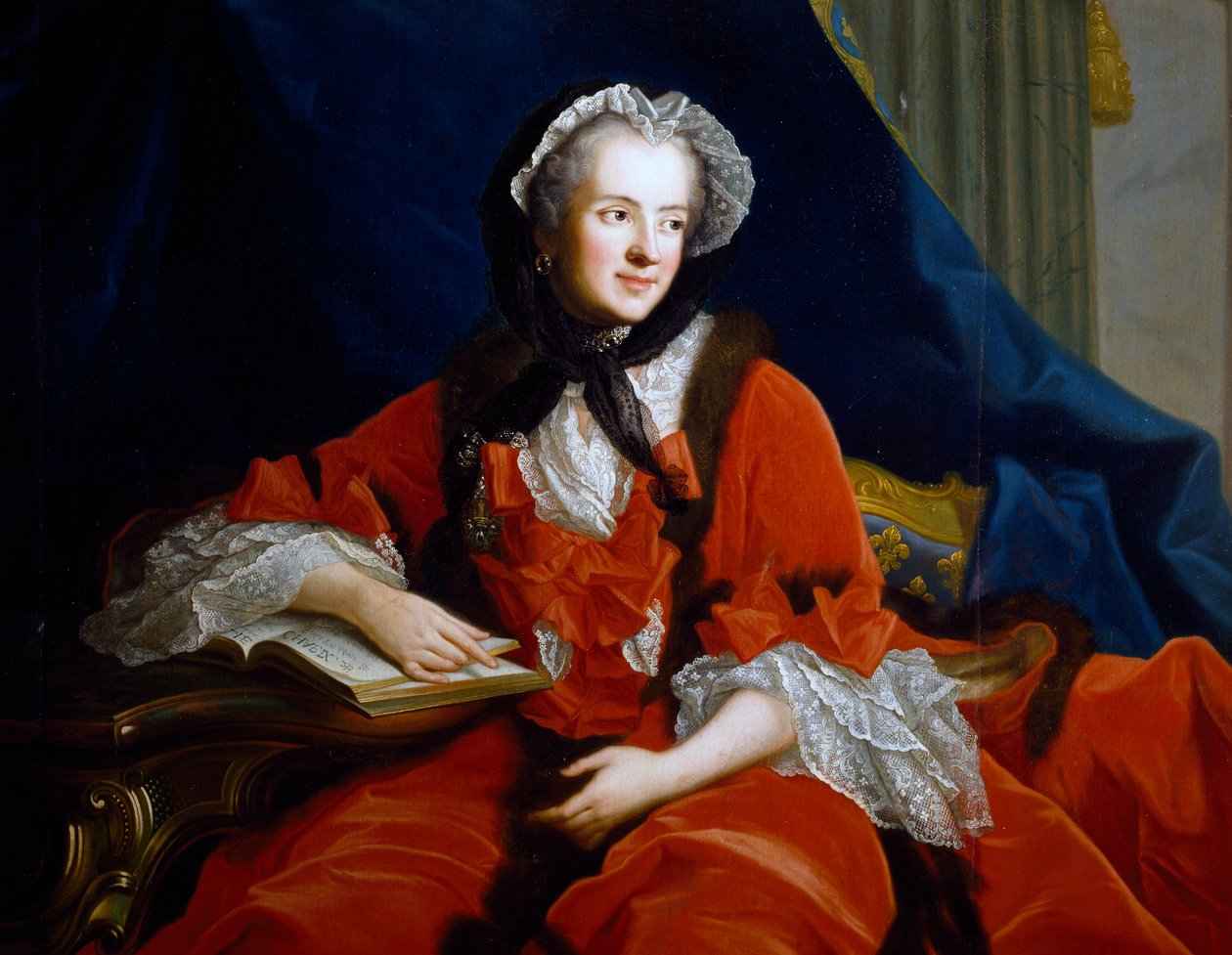 Portrait of Maria Leczinska or Leszczynska (Trzebnica autorstwa Jean Marc Nattier